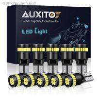 2023 AUXITO หลอดไฟ Canbus T10 W5W 12V 10ชิ้นไฟตำแหน่งที่จอดรถไฟการอ่านรูปทรงกลมแผนที่ภายใน