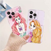 เคสเจ้าหญิงเด็กผู้หญิงแฟชั่นลายการ์ตูนน่ารักสำหรับ VIVO Y11 Y20 Y15 Y12 Y50 Y3 Y71T Y20i Y20s Y11S Y12S S6 X27 Y85 S9E X50 Y17 Y33S V11i S7 Y55S S12 Y70S S15 Y91C V9 X21 Y30 S9 X40 X30 x60 X80 X70โปร + DCT447เคสโทรศัพท์โทรศัพท์นุ่มใส