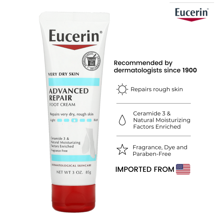 Eucerin Advanced Repair Foot Creme Fragrance Free 85 G Lazada Ph