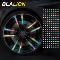 BLALION ล้อเบรกสติ๊กเกอร์สะท้อนแสงสีรุ้ง20/40ชิ้นสติ๊กเกอร์สะท้อนแสงแถบตกแต่งขอบยางล้อ