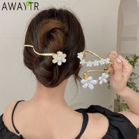 【YF】™❍  S Hair Claw Clip for Bun Hairpin Headwear Rhinestone Metal Barrettes Banana Twist Jewelry