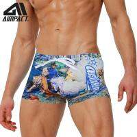 Mens Swimsuits Swimming Trunks Hot Mens Swim Beach Shorts Swim Suits Hot springs Sports Quick-Drying AIMPACT