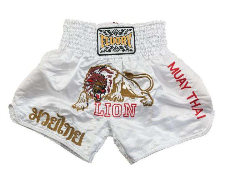 fluory-muay-thai-shorts-fighting-training-boxing-fitness-clothes-adult-sanda-mma-pants-men-and-women