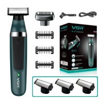 【DT】 hot  VGR Electric Shaver Hair Trimmer Professional 2 In 1 Shaver Razor Waterproof Beard Trimmer Household Hair Shaving for Men V-393