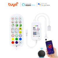 Tuya Smart Life 12V WiFi RGB Controller Bluetooth Music Sync Build in Microphone For LED Strip Light Work With Alexa Home