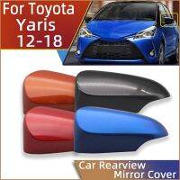 กระจกมองหลังอัตโนมัติตัวครอบปลอกหุ้มรถยนต์ Toyota Yaris 2012 2013 2014 2015 2016 2017 2018หัวปั๊มขวดกระจกข้างนอกปีก2019