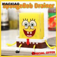 【CC】 Storage Cartoon Spongebobs Sponge Holder Sink Drain Rack Basket Household Supply Accessories Cocina Gadgets Cozinha