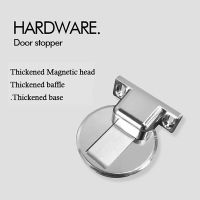 Magnetic Door Stops Stainless Steel Door Stopper Hidden Door Holders Floor Mount Furniture Hardware Accessories Black/Silver Door Hardware Locks