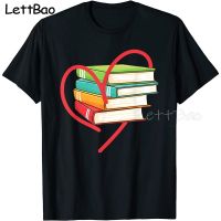 Love Reading Heart Love Books Male Breathable Mens T Shirt Tshirt Mens Funny Tshirt 100% Cotton Gildan
