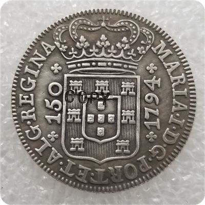 เหรียญ150 1794 Azoresportgal Reis - Maria I Copy Coin