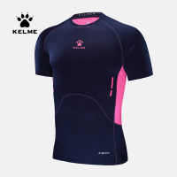 KELME Professional Mens Sport Running Shirt Quick Dry Short Sleeve Basketball Training T-Shirt Gym Clothing Sportswear