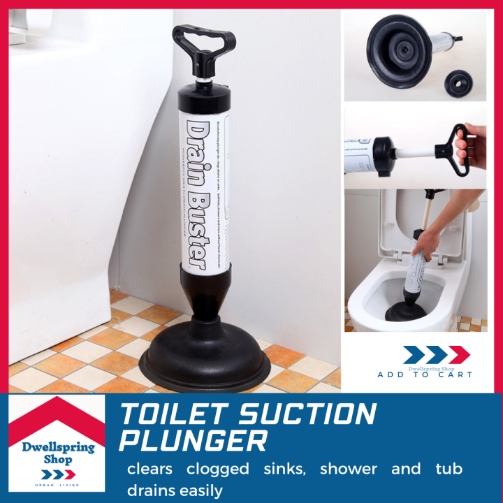 MULTIFUNCTIONAL Toilet Pump Plunger Drain Declogger Clog Remover