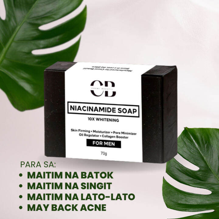 CB NIACINAMIDE SOAP FOR MEN 10X WHITENING SOAP Whitening All Skin Types ...