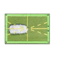 1 PCS Golf Training Mat for Swing, Clearly Shows Impact Traces Training Mats Green for Backyards Swing