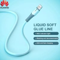 [3C electronic digital] Huawei ซิลิโคนเหลว8Pin USB สายสำหรับข้อมูล iPhone 14ที่ชาร์จไฟไมโครยูเอสบีประเภท C 3A สายชาร์จเร็วสำหรับ Xiaomi Samsung