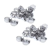 ♨✱✉ HOT SALE 30 Pcs Stainless Steel 8Mm To 12Mm Hose Pipe Clamps Clips Fastener