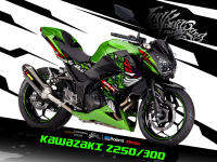 สติ๊กเกอร์ Full Body ลาย แรด เต็มคัน รถรุ่น KAWAZAKI Z250/300