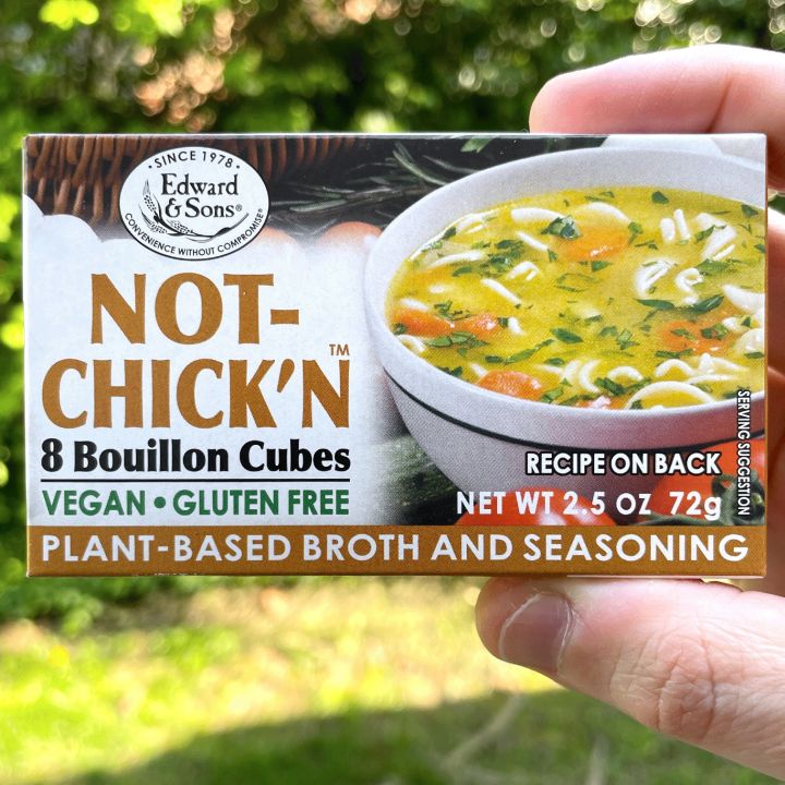 [PREORDER] EDWARD & SONS NOTCHICK'N BOUILLON CUBES 8 CUBES VEGAN