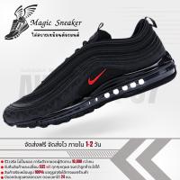 [รับประกันสินค้า 30 วัน] รองเท้าแฟชั่น Air Max 97 All-Over Print Black Red "36-45" รองเท้าผ้าใบชาย รองเท้าวิ่งชาย รองเท้าผ้าใบหญิง รองเท้าวิ่งหญิง