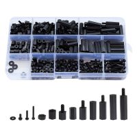 320PCS M3 Male Female Nylon Hex Spacer Standoff Screw Nut Threaded Pillar PCB Motherboard Assorted Assortment Kit