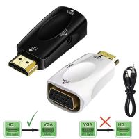 HDMI-Compatible Male To VGA Female Adapter Full HD 1080P Audio Cable Converter For PC Laptop TV Box Computer Display Projector Adapters