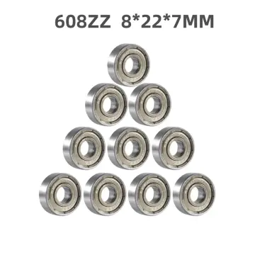 5PCS ABEC-7 Deep groove ball bearing 608ZZ 608z 2RS NMB 8X22X7 mm