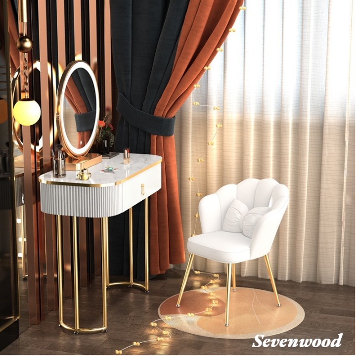 sevenwood-โต๊ะเครื่องแป้ง-ห้องนอน-โต๊ะเครื่องแป้งสไตล์เจ้าหญิง-80-100-120cm