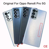 กระจกหลังแบบดั้งเดิมสำหรับ Oppo Reno6 Pro Snapdrager/ Reno 6 Pro Reno6 + เคสประตูหลังฝาหลังปิดโทรศัพท์ CPH2247