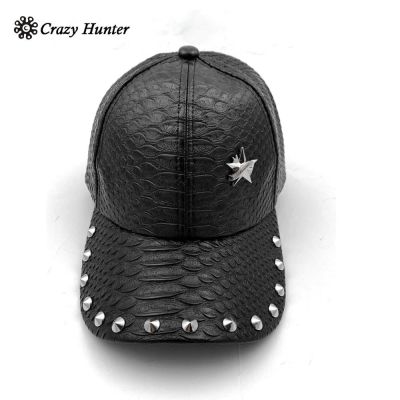 【CC】 Studded Adjustable Hip Hop Punk Biker Baseball  Men/Women Hat cap