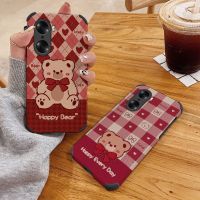 chunkao15835252 เคส ไอโฟน Apple 13 Plaid Bear Apple 11/12 Lambskin Angel Eye เคสโทรศัพท์ Apple X/XS/XR/XSMAX/6