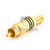 AV Male BNC Q9 Head Audio Connector Gold หัวต่อ ทองเหลือง