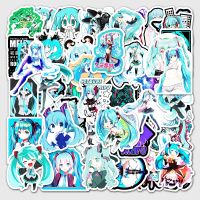 hot【DT】 New 50 Cartoon Anime Hatsune Miku Graffiti Stickers Luggage Laptop Car