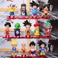 Hot Sales A full set of 13 blind box figures King Chichi Vegeta Trunks car model dolls