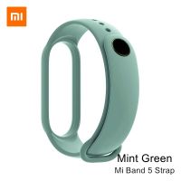 【Quality】 【In-demand】 【Must-have】 100% Original Mi Band 5สายรัดสร้อยข้อมือซิลิโคน Mi5 Xiomi Band5 Miband 5สายรัดข้อมือ8สีสำหรับ Mi Smart Band