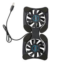 พัดลมระบายความร้อน USB แบบพับได้ CPU Cooler Mini Octopus Notebook Cooler Double Fans