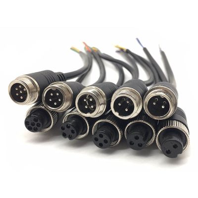 【hot】◄  5Pcs GX12 2 3 4 5 6 Pin Aviation Cable Male / Female Plug M12 for Car Camera/DVR Video