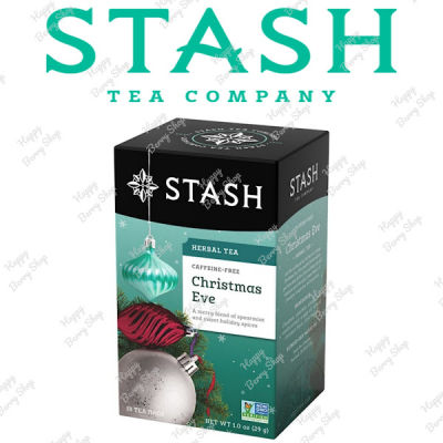 ชาสมุนไพรไม่มีคาเฟอีน STASH Christmas Eve Herbal Tea ชาคริสต์มาสอีฟ Christmas Collection 18 tea bags ชารสแปลกใหม่ นำเข้าจากประเทศอเมริกา พร้อมส่ง