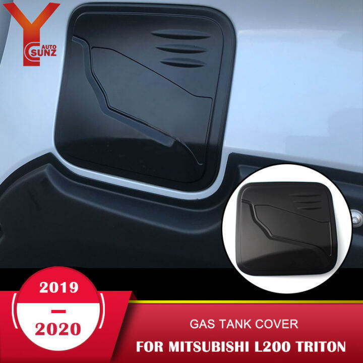 Gas Tank Cover For Mitsubishi L200 Triton 2019 2020 Matte Black Car Accessories Car Fuel Tank