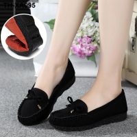 ┇ old cloth shoes womens flat heel single casual work pregnant women Doudou