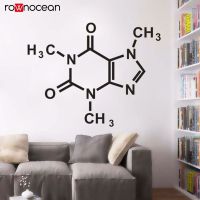 Chemistry School Class Room Decoration Caffeine Molecule Periodic Table Elements Vinyl Wall Decal Learing Wall Art Sticker 3357