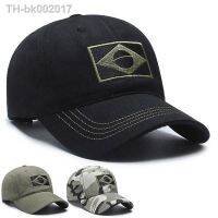 ♤◑▪ NEW Men Army Camouflage Baseball Cap Embroidered Brazil Flag Caps Outdoor Sports Tactical Hat Cool Casual Hunting Hats