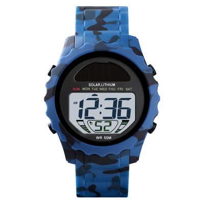 SKMEI Solar Digital Sports Watches Original nd 1224 Hour 30m Waterproof LED Chronograph Alarm Clock