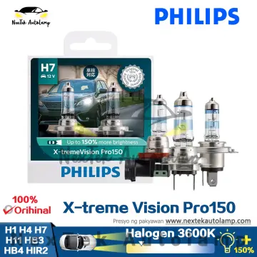 Philips H7 X-treme Vision Pro150 +150% Halogen Bulbs