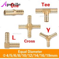 Brass Fitting Copper Pagoda Connector Pipe Fittings  2 3 4 Way Straight/L/Tee/Y/Cross   4/5/6/8/10/12/16/19mm For Gas/Water Tube Valves