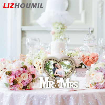 LIZHOUMIL Mr & Mrs กรอบรูปงานแต่งหวงแหนของขวัญตกแต่งบ้านแต่งงานทุกความทรงจำสำหรับรูปภาพ/ภาพถ่าย/โปสเตอร์