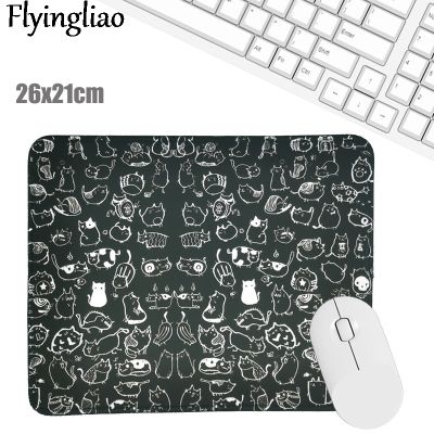 （A LOVABLE）blackcatsofficepad Kawaii LaptopMat Anti Slip Desk MatsDesk PadPad Wrist