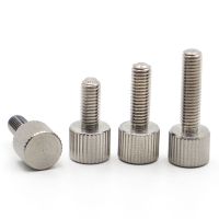 M2 M2.5 M3 M4 M5 M6 M8 304 Stainless Steel Thumb Screws Plain Type Metric Knurled Head Manual Adjustment Screws