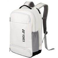 ♧№☸ For Yonexˉ 2022 White Badminton Racket Backpack Waterproof Sports Bag With Shoe Compartment Ergonomic Design