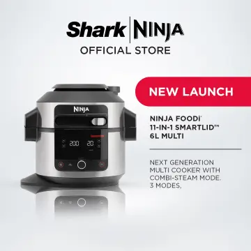 Ninja OP350 Foodi Electric Multi-Cooker Pressure Cooker and Air Fryer,  Black 
