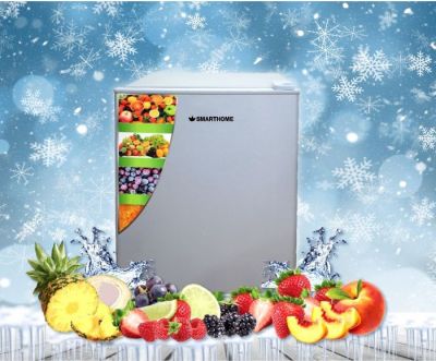 ตู้เย็นมินิบาร์ ตู้เย็นลูกเต๋า ตู้เย็นเคาร์เตอร์ ตู้เย็นหอพัก ตู้เย็น แช่น้ำ แช่เครื่องสำอาง ขนาด 1.7 Q  SMARTHOME รุ่น BC-50  สินค้าขายดี ราคาถก